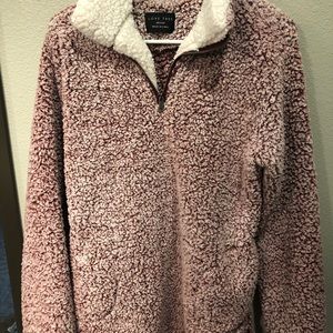 Pink/Red Sherpa with Pockets